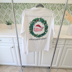 Women's Vineyard Vines Colorado Christmas Long Sleeve Tee XS White